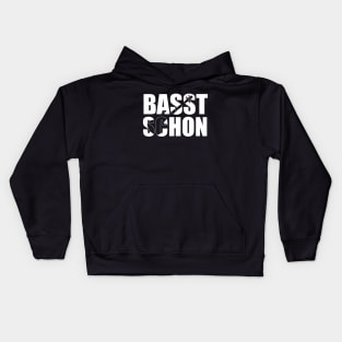 BASST SCHON funny bassist gift Kids Hoodie